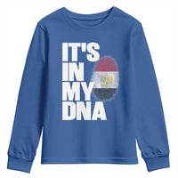 Egypt It's In My DNA Flag Fingerprint Graphic Youth Sweatshirt Egyptian Heritage Pride Roots