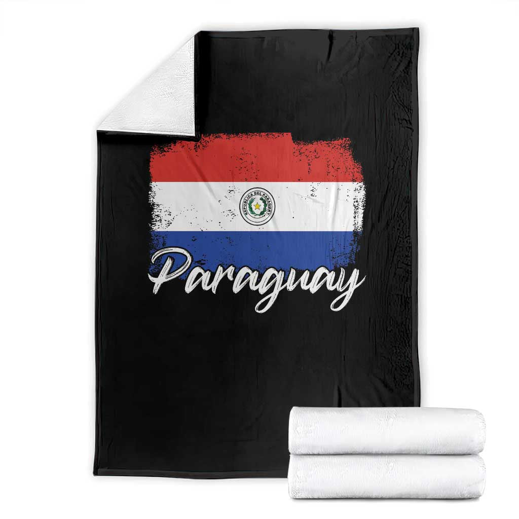 Vintage Paraguay Flag Paraguaya Heritage Pride Roots Throw Blanket