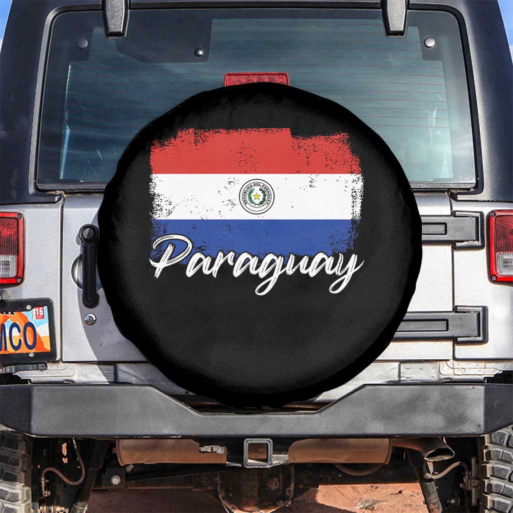 Vintage Paraguay Flag Paraguaya Heritage Pride Roots Spare Tire Cover