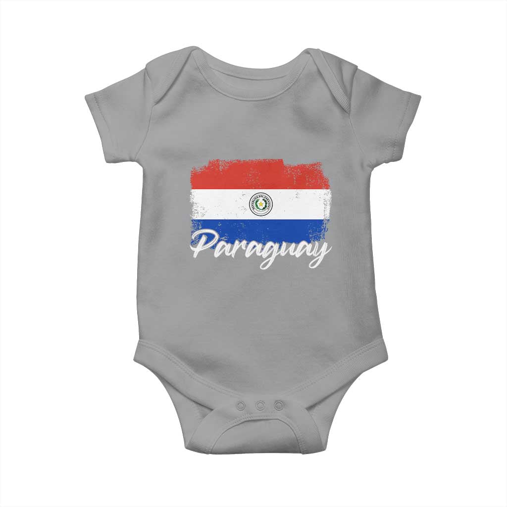 Vintage Paraguay Flag Paraguaya Heritage Pride Roots Baby Onesie
