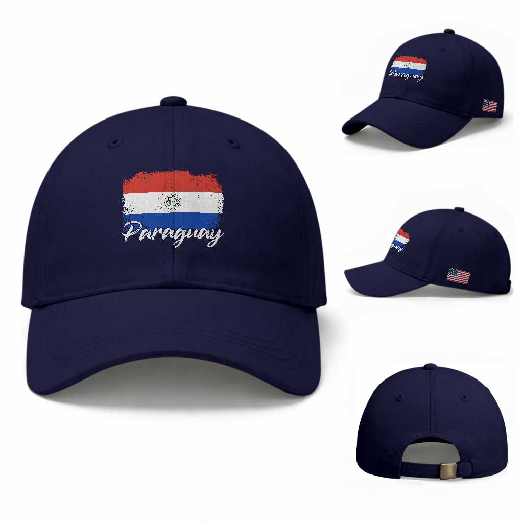 Vintage Paraguay Flag Paraguaya Heritage Pride Roots Baseball Cap