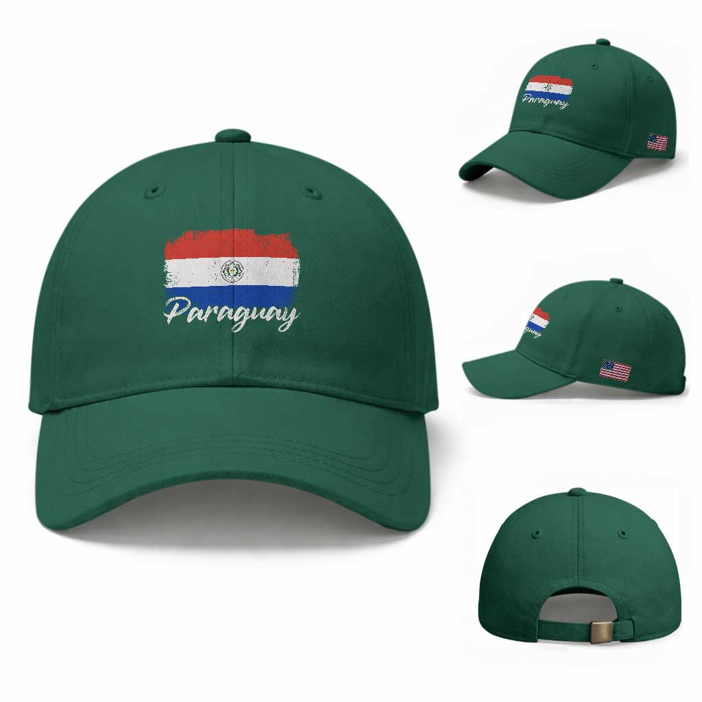 Vintage Paraguay Flag Paraguaya Heritage Pride Roots Baseball Cap