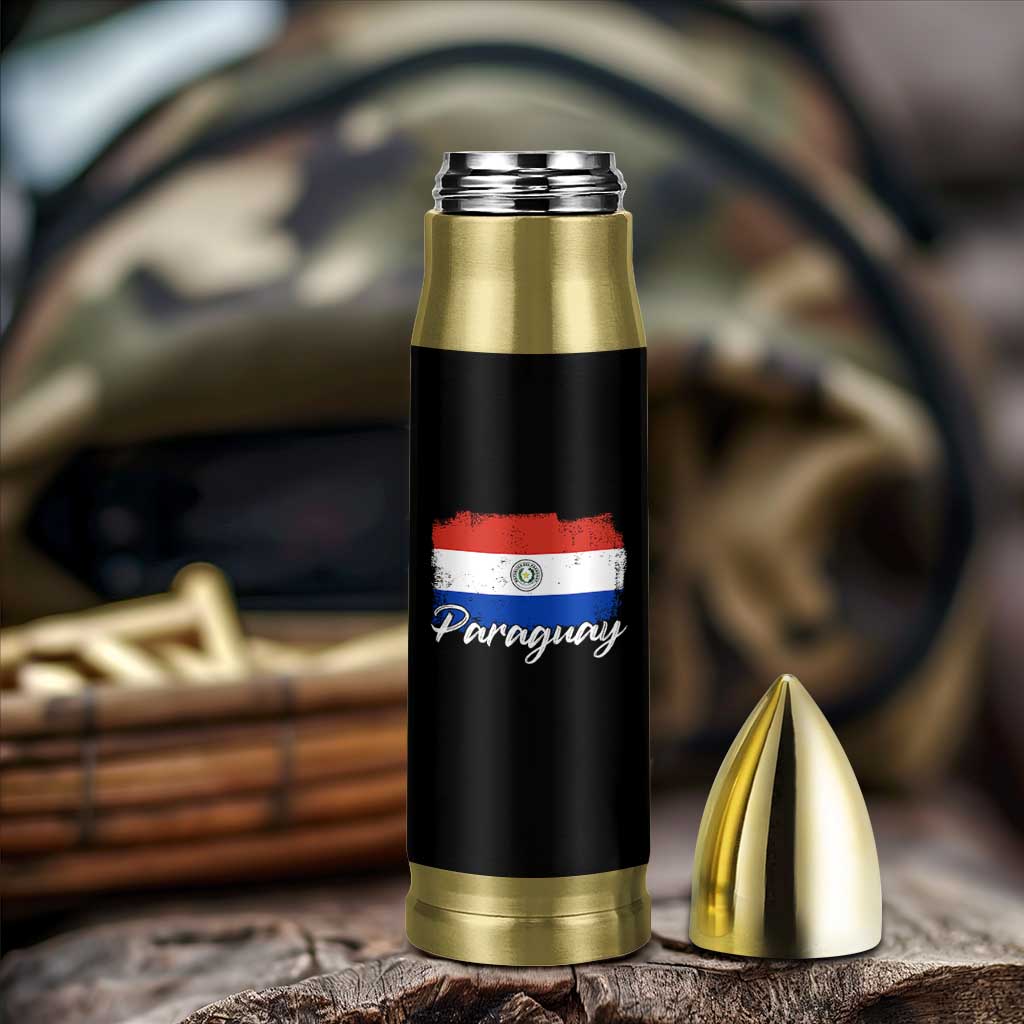 Vintage Paraguay Flag Paraguaya Heritage Pride Roots Bullet Tumbler