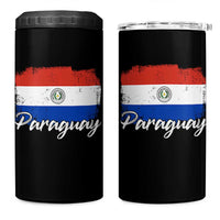 Vintage Paraguay Flag Paraguaya Heritage Pride Roots 4 in 1 Can Cooler Tumbler