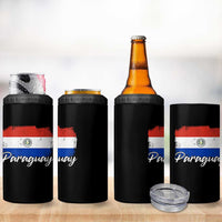 Vintage Paraguay Flag Paraguaya Heritage Pride Roots 4 in 1 Can Cooler Tumbler