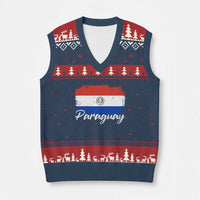 Vintage Paraguay Flag Paraguaya Heritage Pride Roots V-Neck Knit Sweater Vest