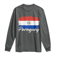 Vintage Paraguay Flag Paraguaya Heritage Pride Roots Long Sleeve Shirt