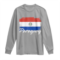 Vintage Paraguay Flag Paraguaya Heritage Pride Roots Long Sleeve Shirt