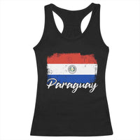 Vintage Paraguay Flag Paraguaya Heritage Pride Roots Racerback Tank Top