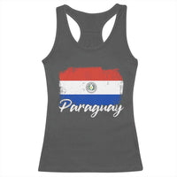 Vintage Paraguay Flag Paraguaya Heritage Pride Roots Racerback Tank Top