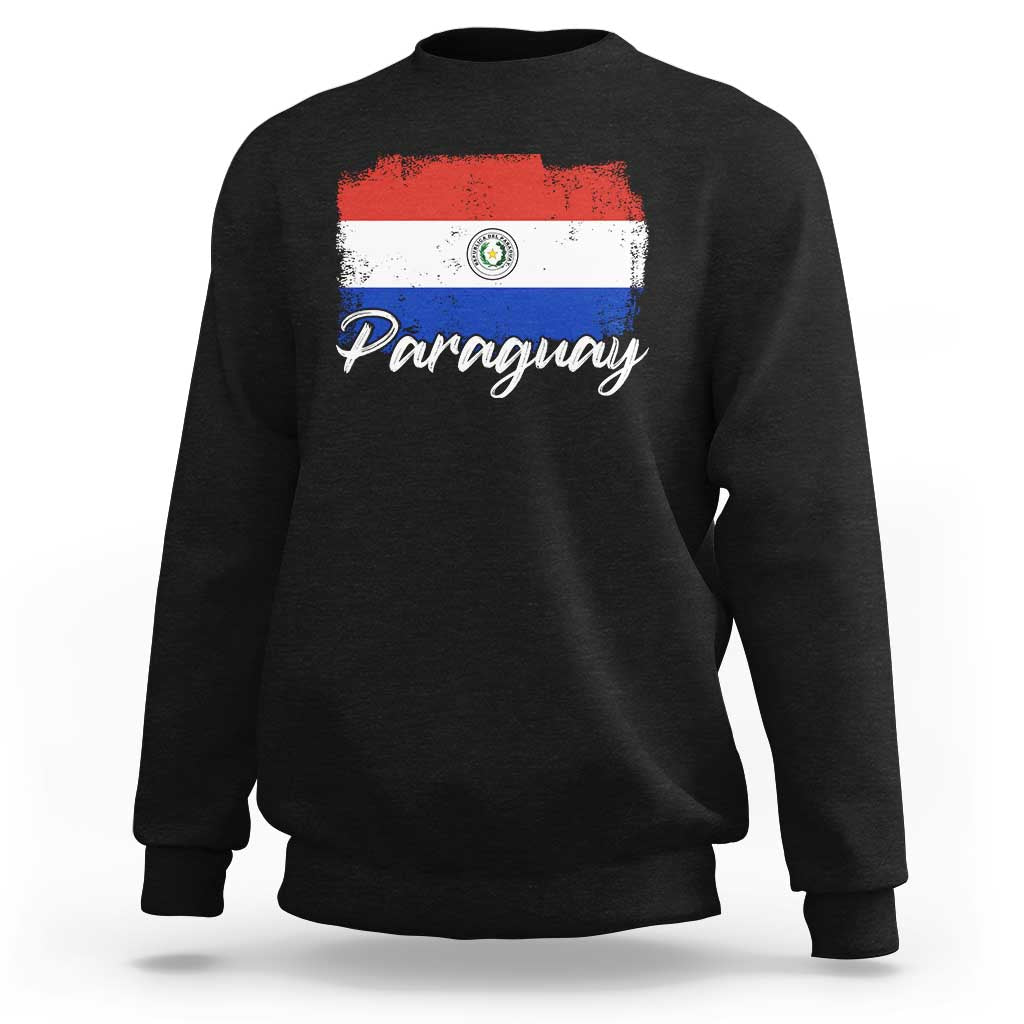 Vintage Paraguay Flag Paraguaya Heritage Pride Roots Sweatshirt