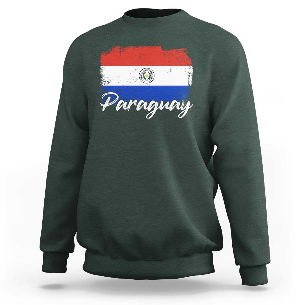 Vintage Paraguay Flag Paraguaya Heritage Pride Roots Sweatshirt