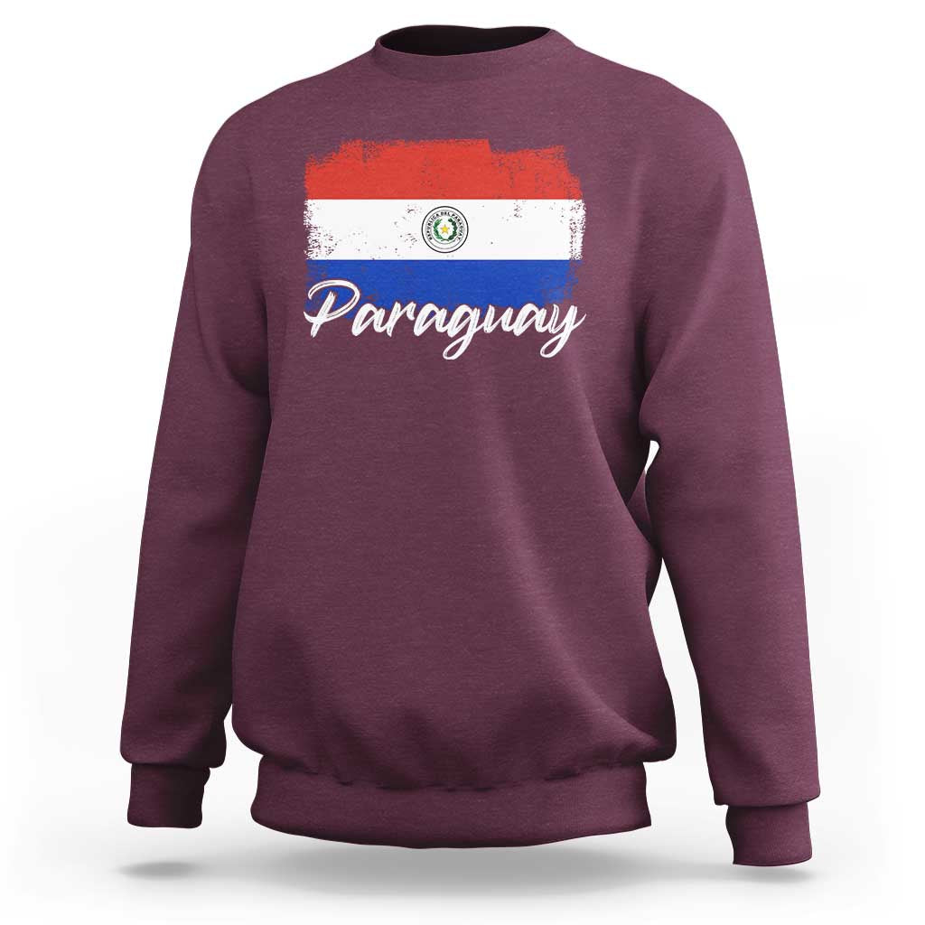Vintage Paraguay Flag Paraguaya Heritage Pride Roots Sweatshirt