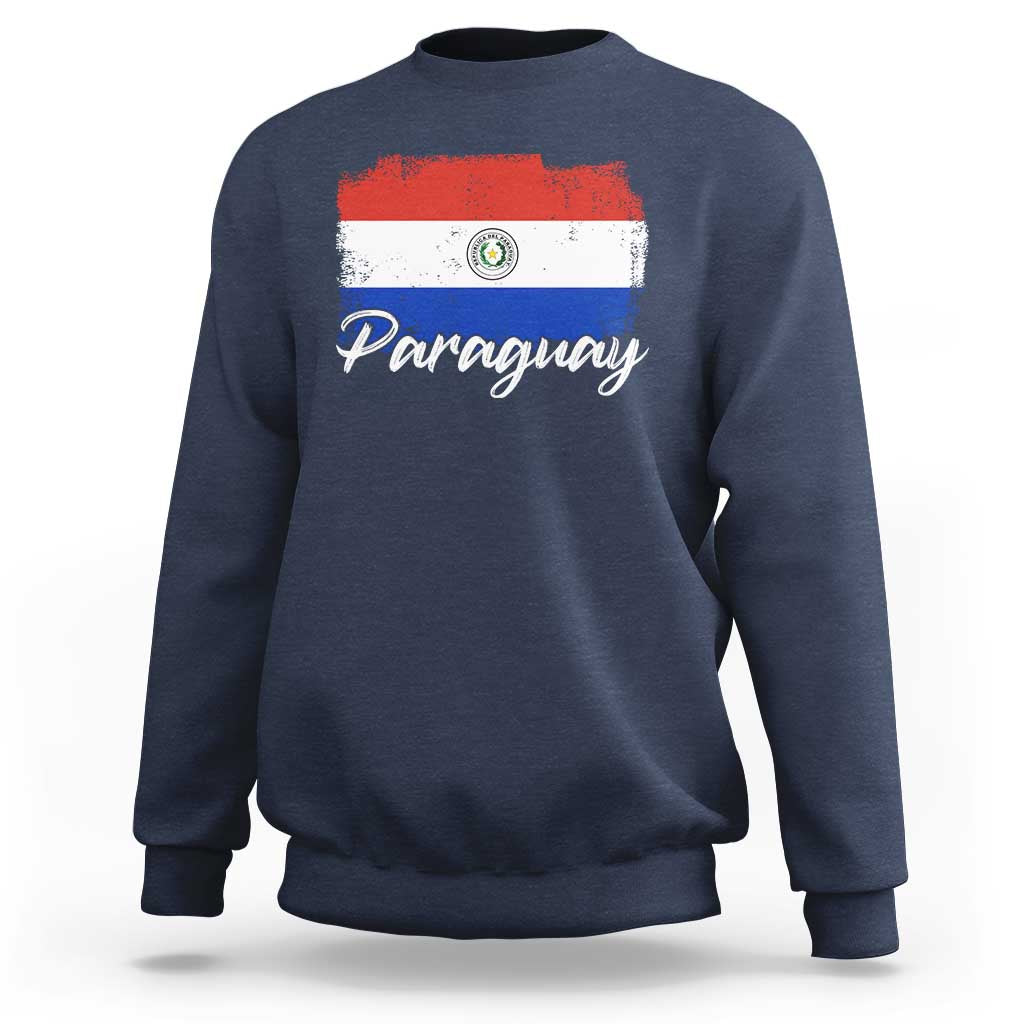 Vintage Paraguay Flag Paraguaya Heritage Pride Roots Sweatshirt