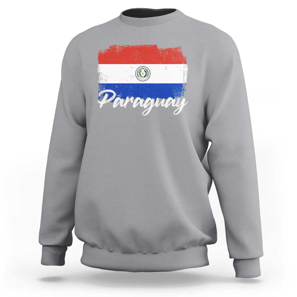 Vintage Paraguay Flag Paraguaya Heritage Pride Roots Sweatshirt