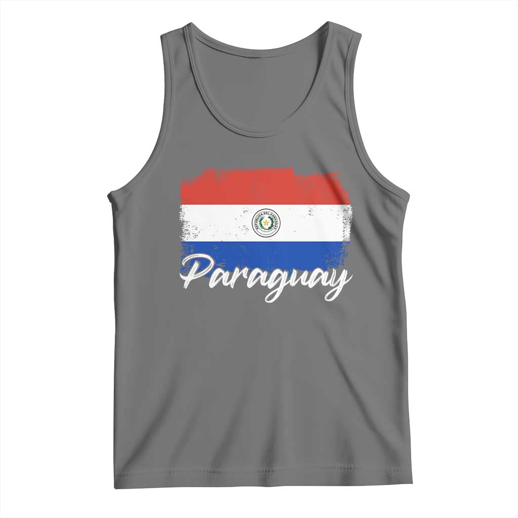 Vintage Paraguay Flag Paraguaya Heritage Pride Roots Tank Top