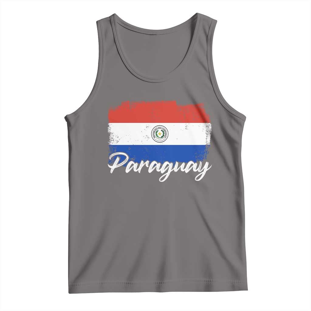 Vintage Paraguay Flag Paraguaya Heritage Pride Roots Tank Top