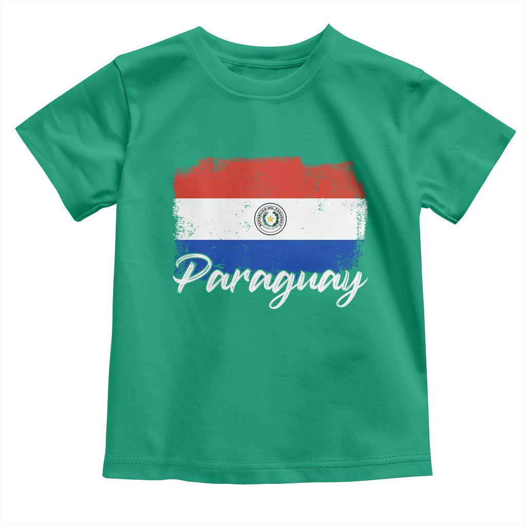 Vintage Paraguay Flag Paraguaya Heritage Pride Roots Toddler T Shirt