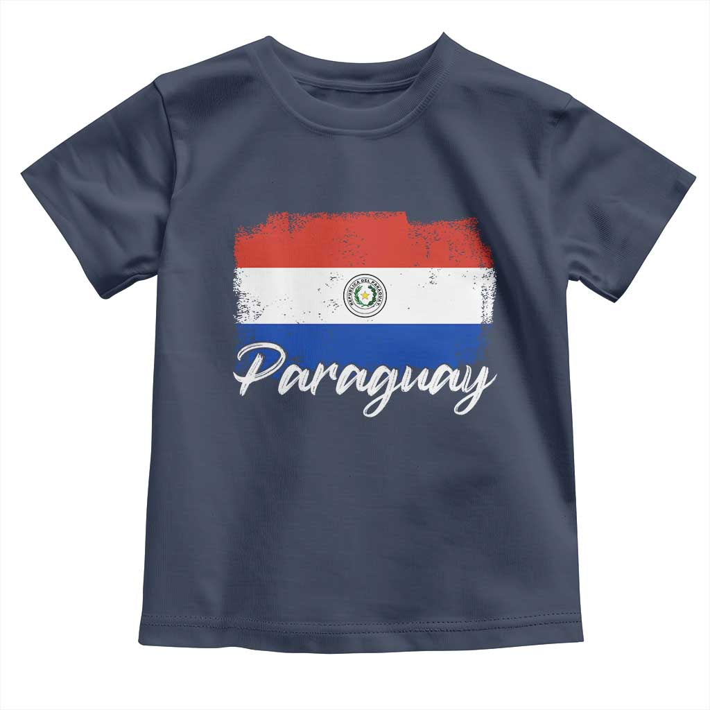 Vintage Paraguay Flag Paraguaya Heritage Pride Roots Toddler T Shirt