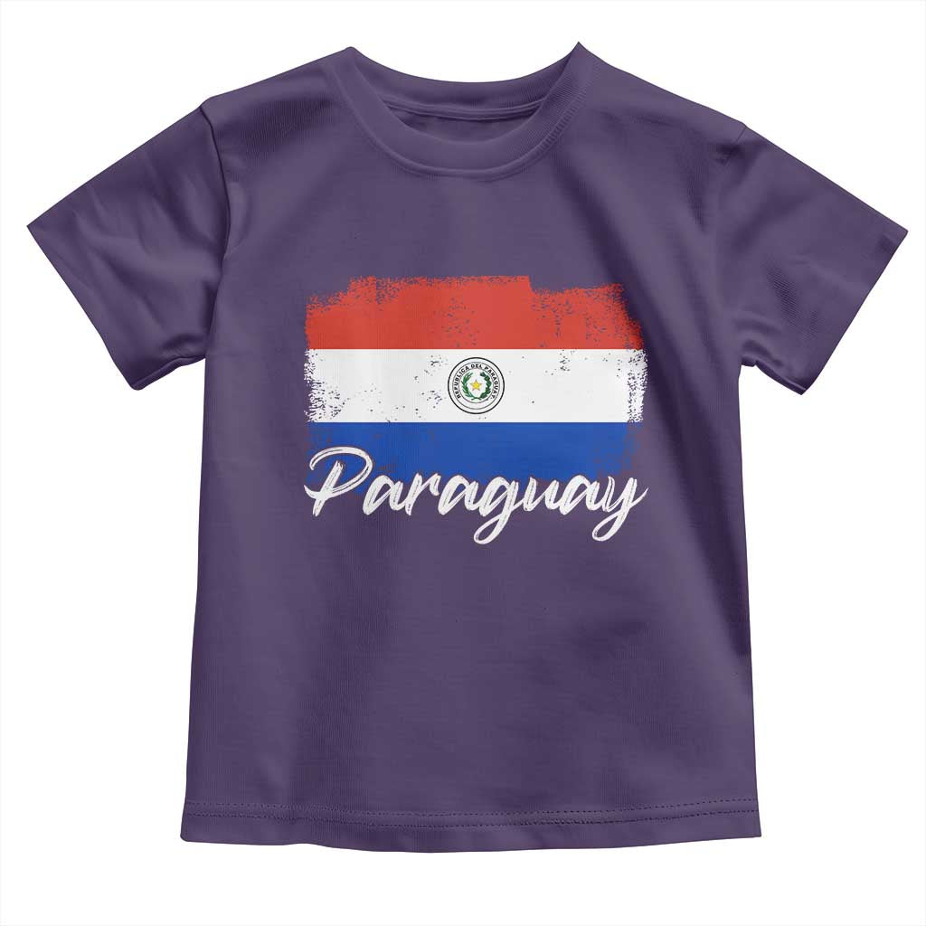 Vintage Paraguay Flag Paraguaya Heritage Pride Roots Toddler T Shirt