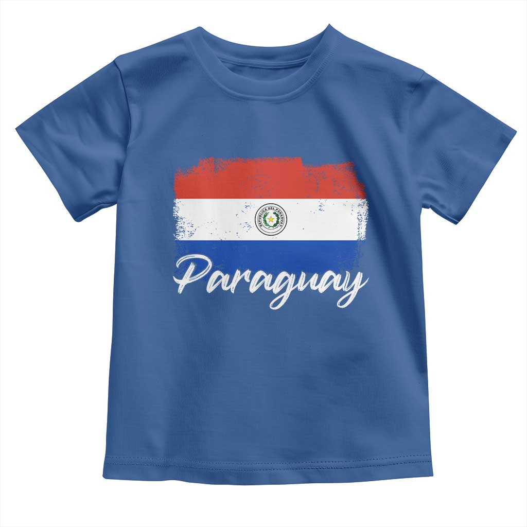 Vintage Paraguay Flag Paraguaya Heritage Pride Roots Toddler T Shirt