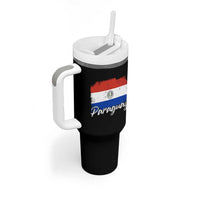 Vintage Paraguay Flag Paraguaya Heritage Pride Roots Tumbler With Handle