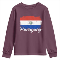 Vintage Paraguay Flag Paraguaya Heritage Pride Roots Youth Sweatshirt