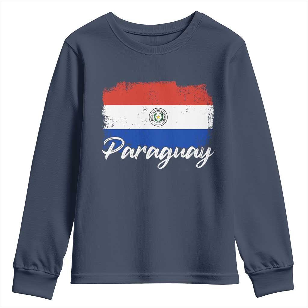 Vintage Paraguay Flag Paraguaya Heritage Pride Roots Youth Sweatshirt