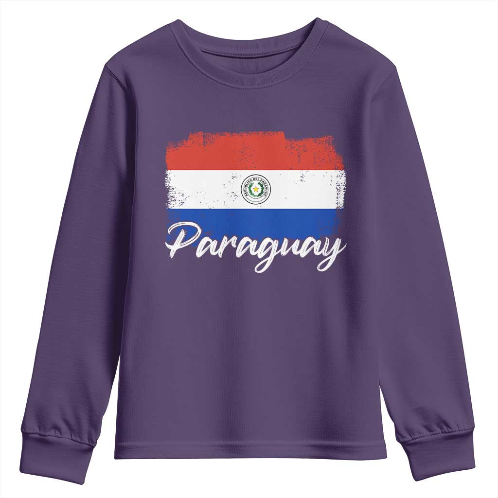 Vintage Paraguay Flag Paraguaya Heritage Pride Roots Youth Sweatshirt