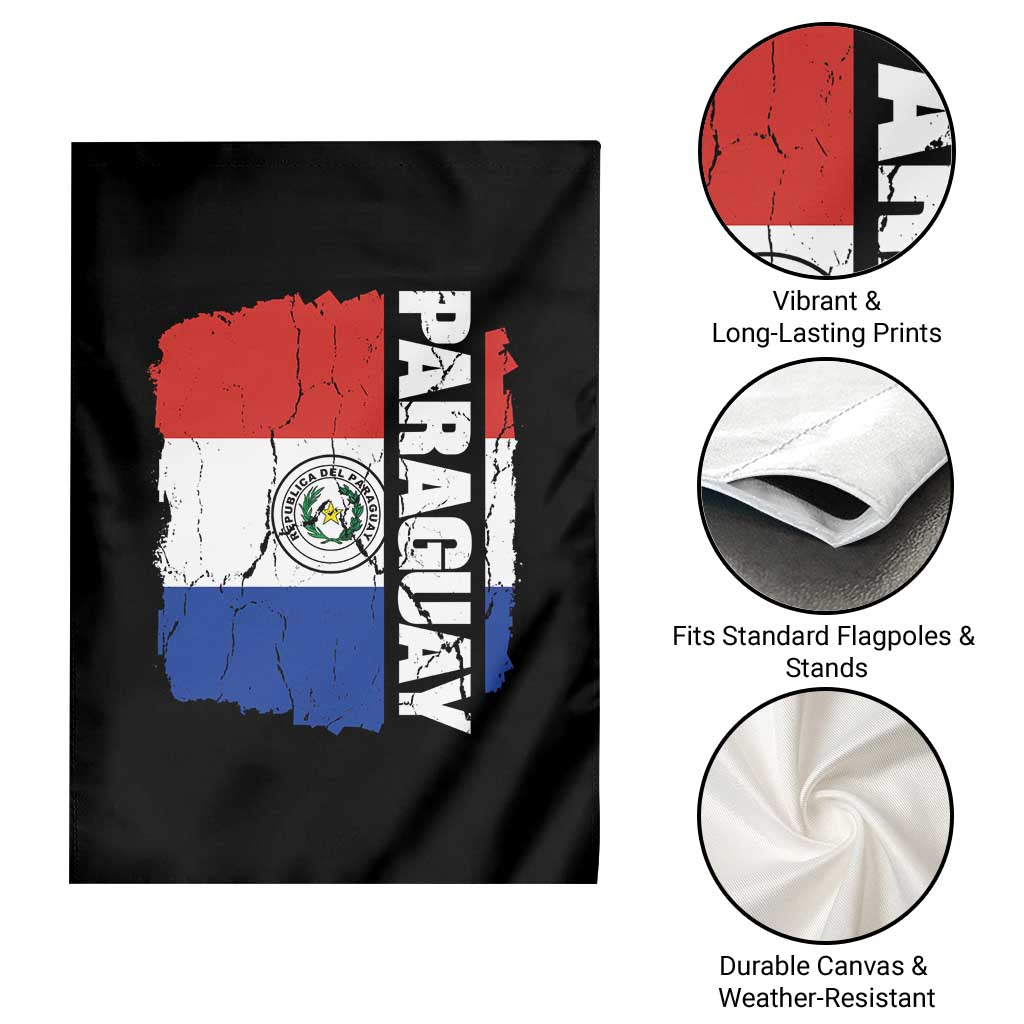Paraguay Proud Roots Vintage Paraguaya Flag Heritage Pride Garden Flag