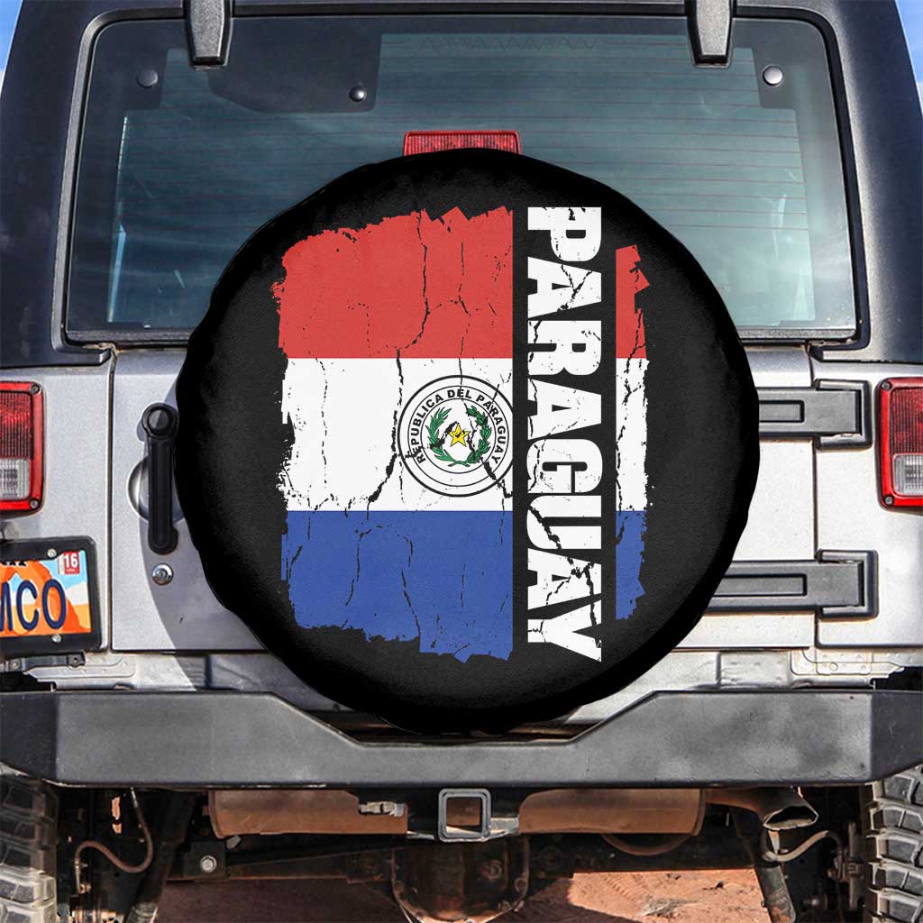 Paraguay Proud Roots Vintage Paraguaya Flag Heritage Pride Spare Tire Cover