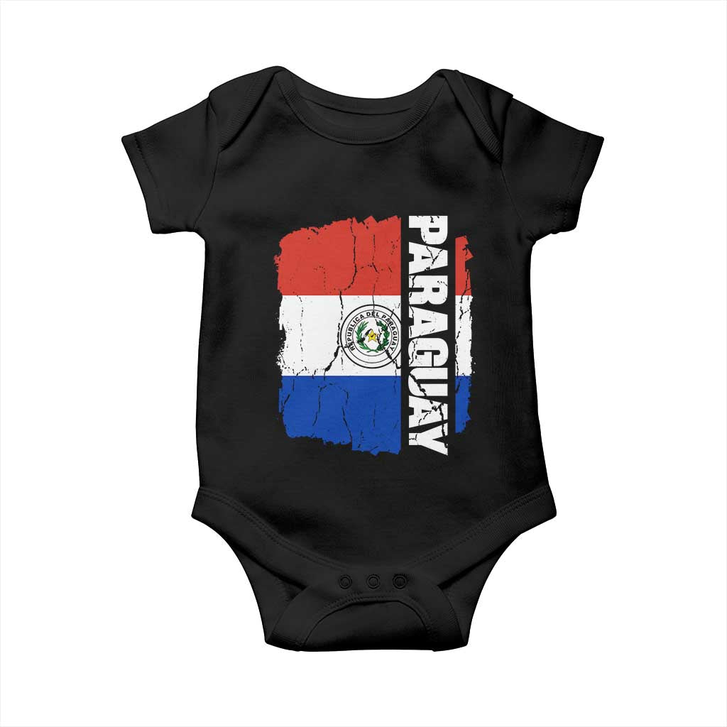 Paraguay Proud Roots Vintage Paraguaya Flag Heritage Pride Baby Onesie