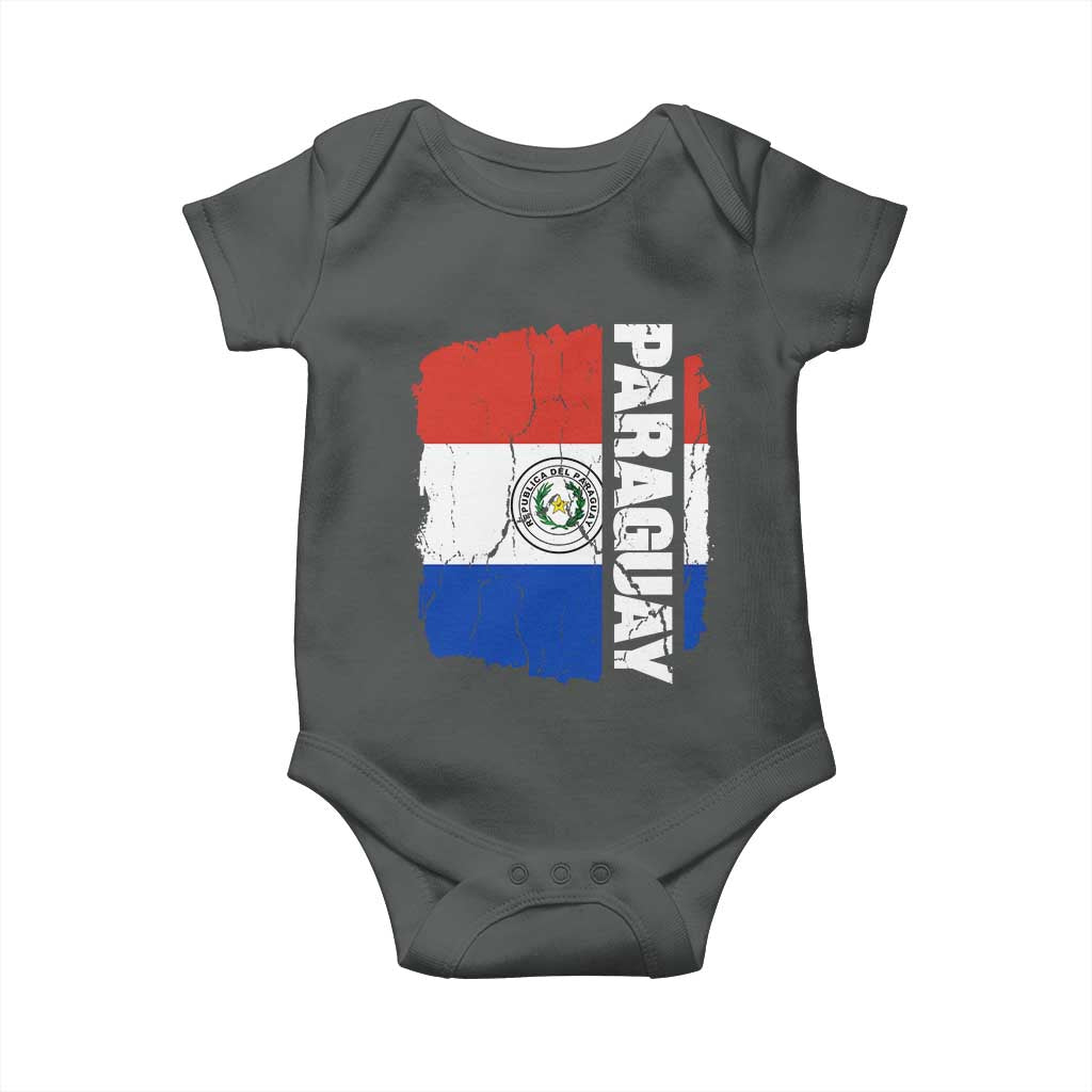 Paraguay Proud Roots Vintage Paraguaya Flag Heritage Pride Baby Onesie