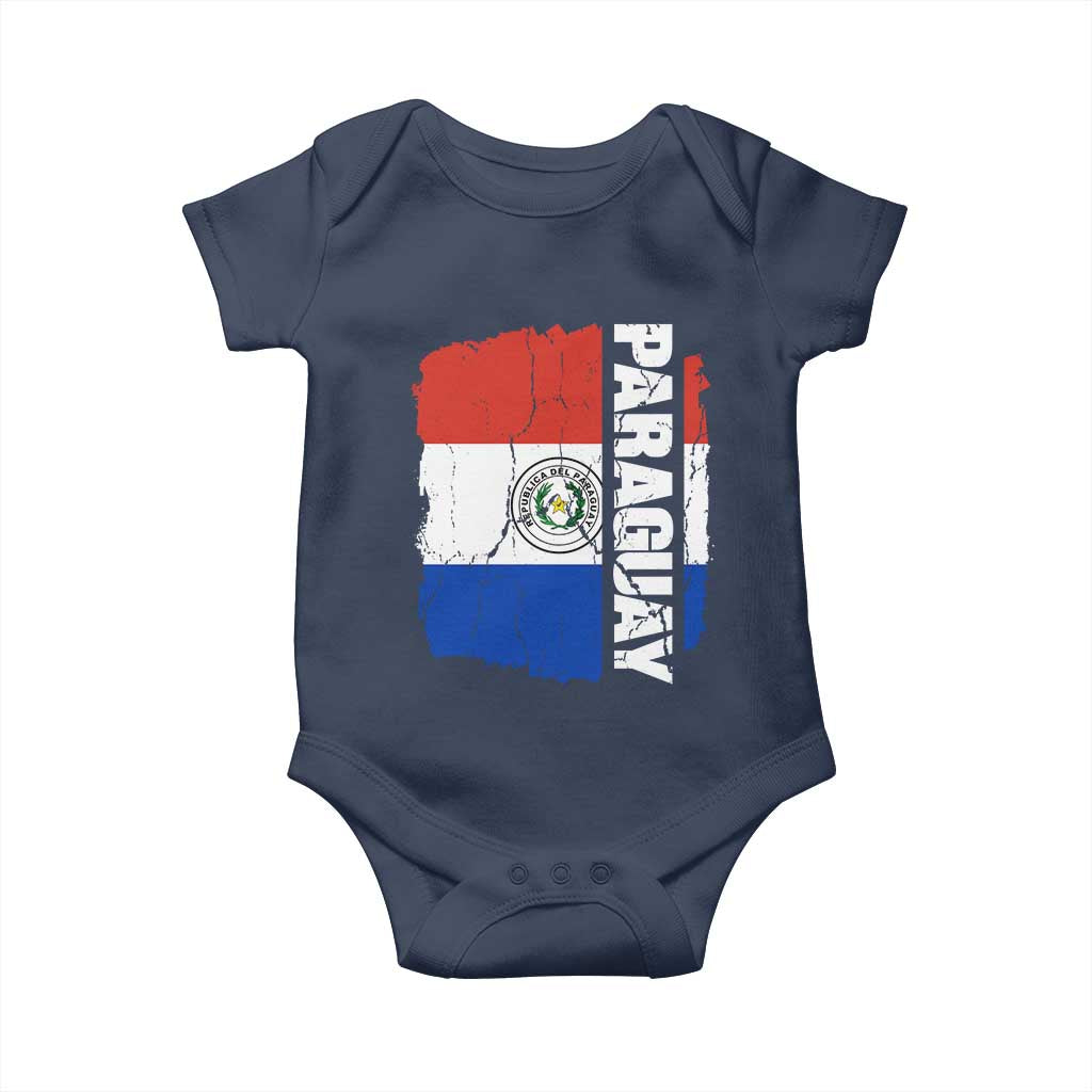 Paraguay Proud Roots Vintage Paraguaya Flag Heritage Pride Baby Onesie