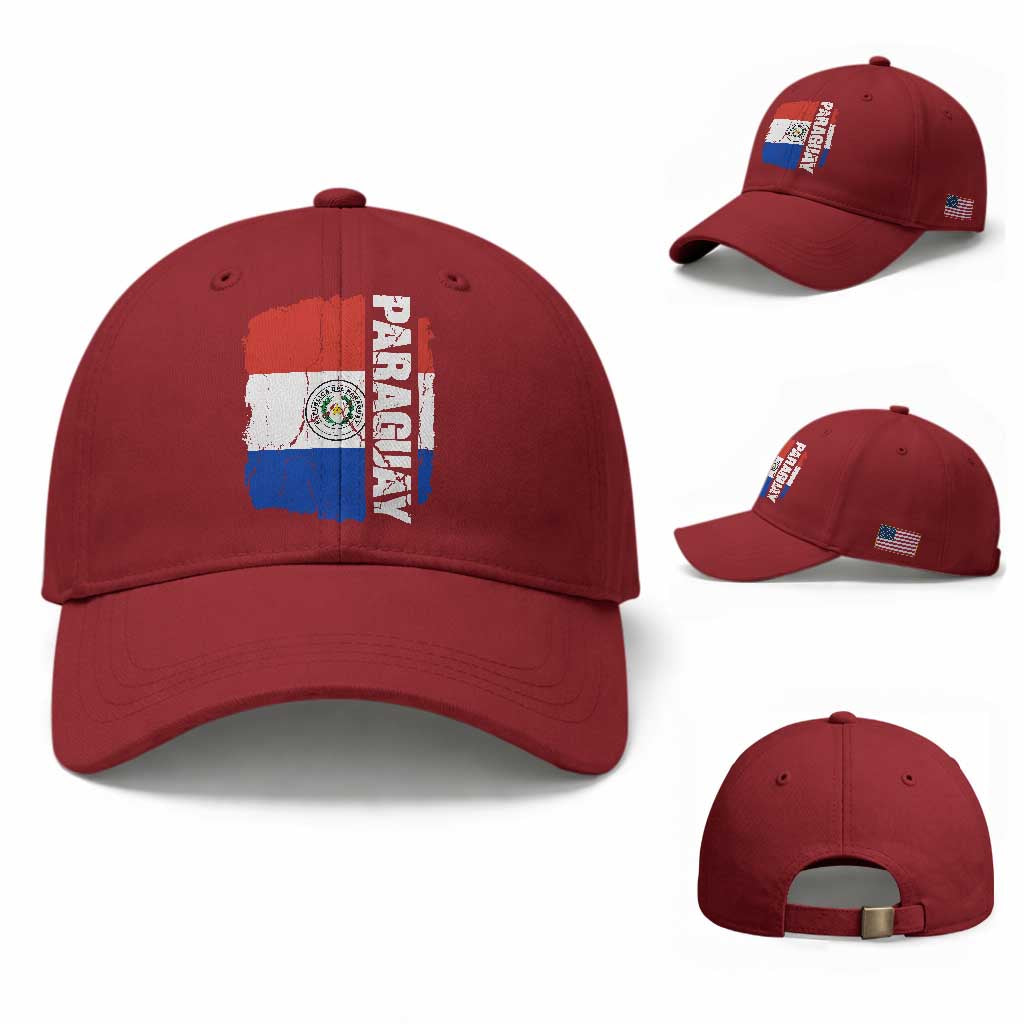 Paraguay Proud Roots Vintage Paraguaya Flag Heritage Pride Baseball Cap