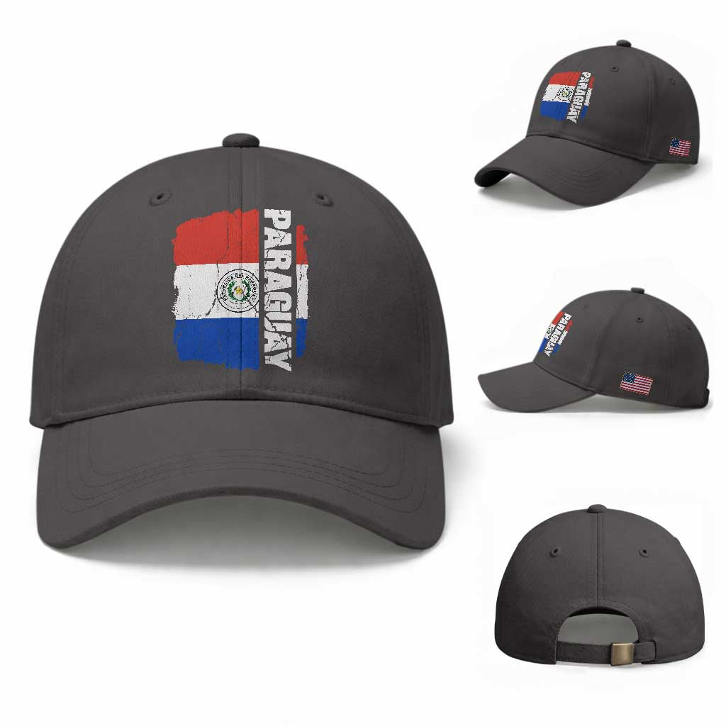 Paraguay Proud Roots Vintage Paraguaya Flag Heritage Pride Baseball Cap