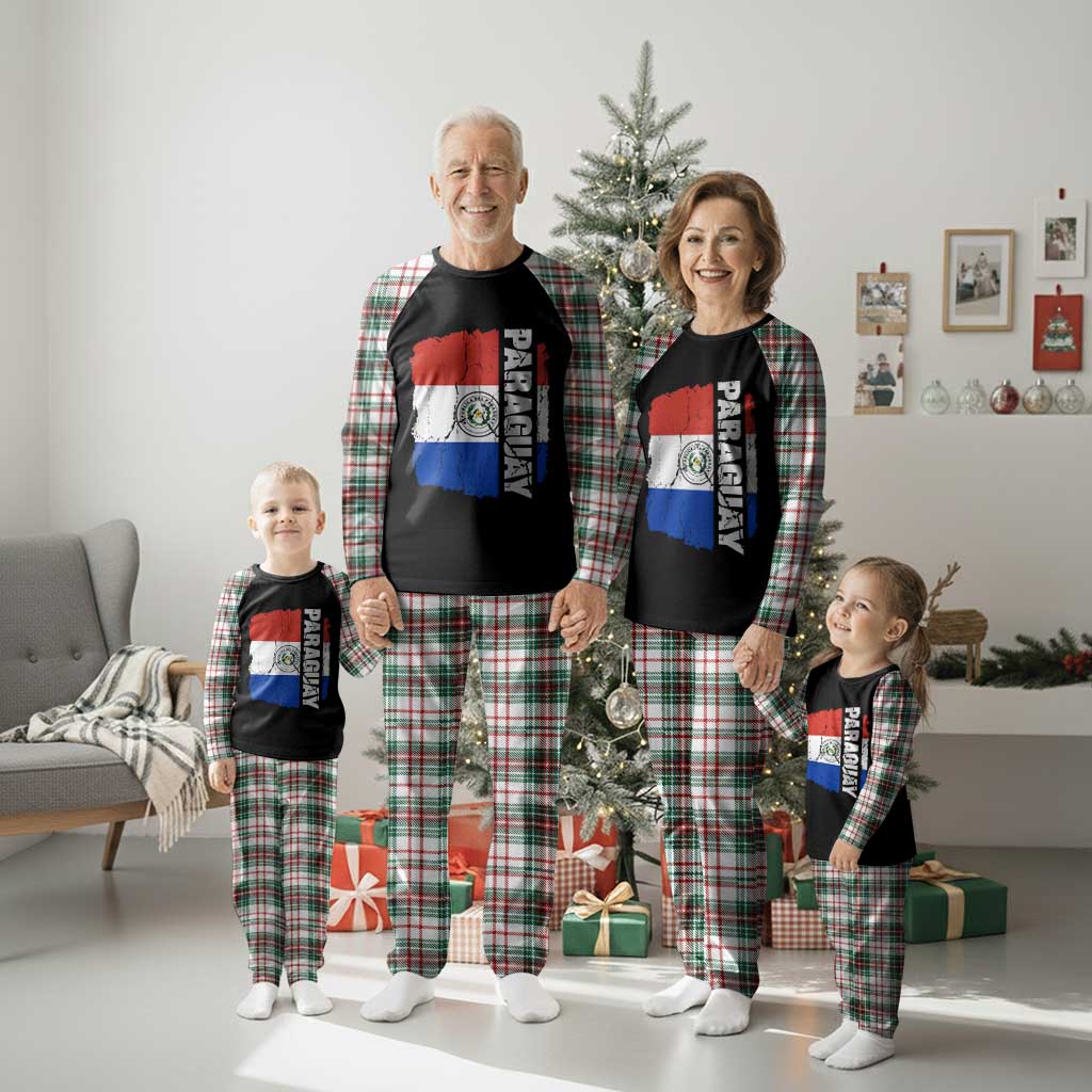 Paraguay Proud Roots Vintage Paraguaya Flag Heritage Pride Plaid Pajama Set