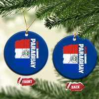 Paraguay Proud Roots Vintage Paraguaya Flag Heritage Pride Ceramic Ornament