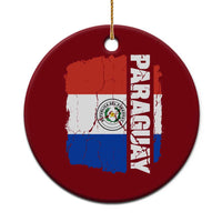 Paraguay Proud Roots Vintage Paraguaya Flag Heritage Pride Ceramic Ornament