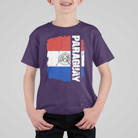 Paraguay Proud Roots Vintage Paraguaya Flag Heritage Pride T Shirt For Kid