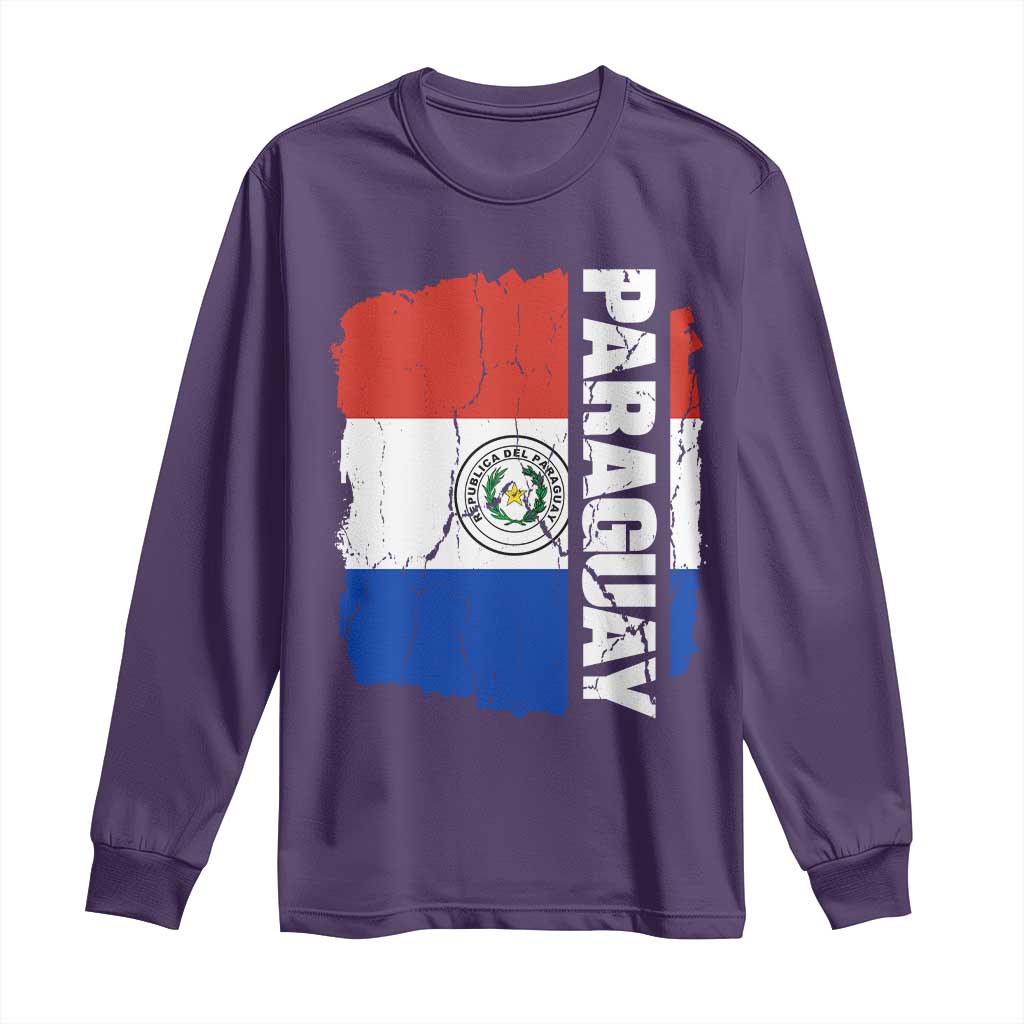 Paraguay Proud Roots Vintage Paraguaya Flag Heritage Pride Long Sleeve Shirt