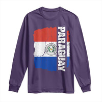 Paraguay Proud Roots Vintage Paraguaya Flag Heritage Pride Long Sleeve Shirt