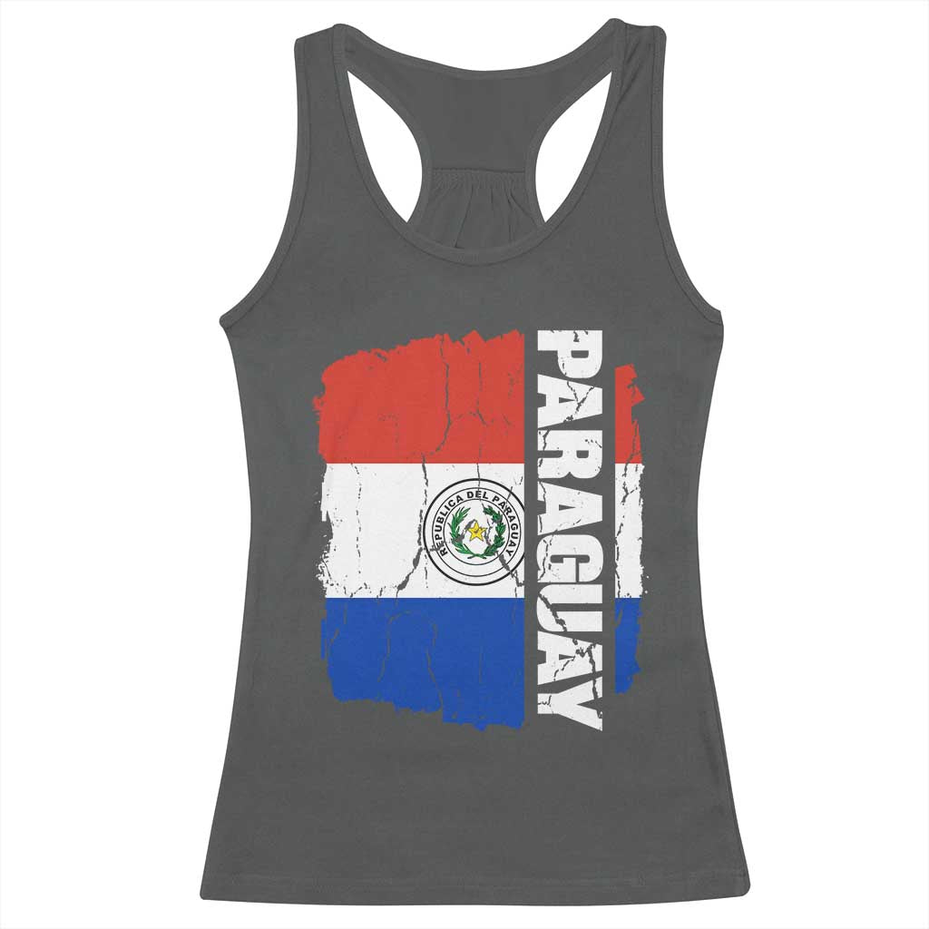Paraguay Proud Roots Vintage Paraguaya Flag Heritage Pride Racerback Tank Top