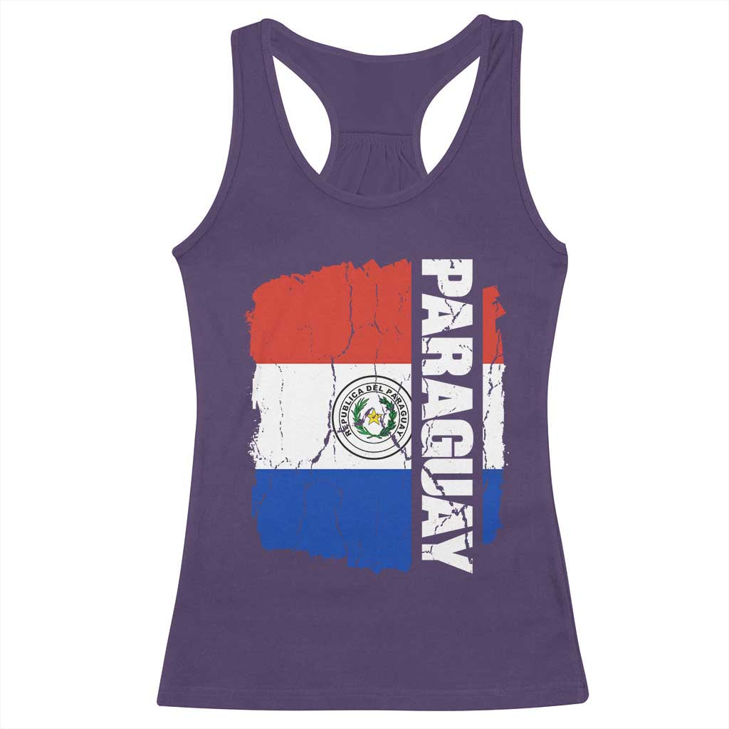 Paraguay Proud Roots Vintage Paraguaya Flag Heritage Pride Racerback Tank Top