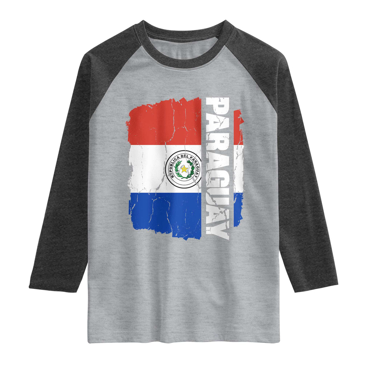 Paraguay Proud Roots Vintage Paraguaya Flag Heritage Pride Raglan Shirt