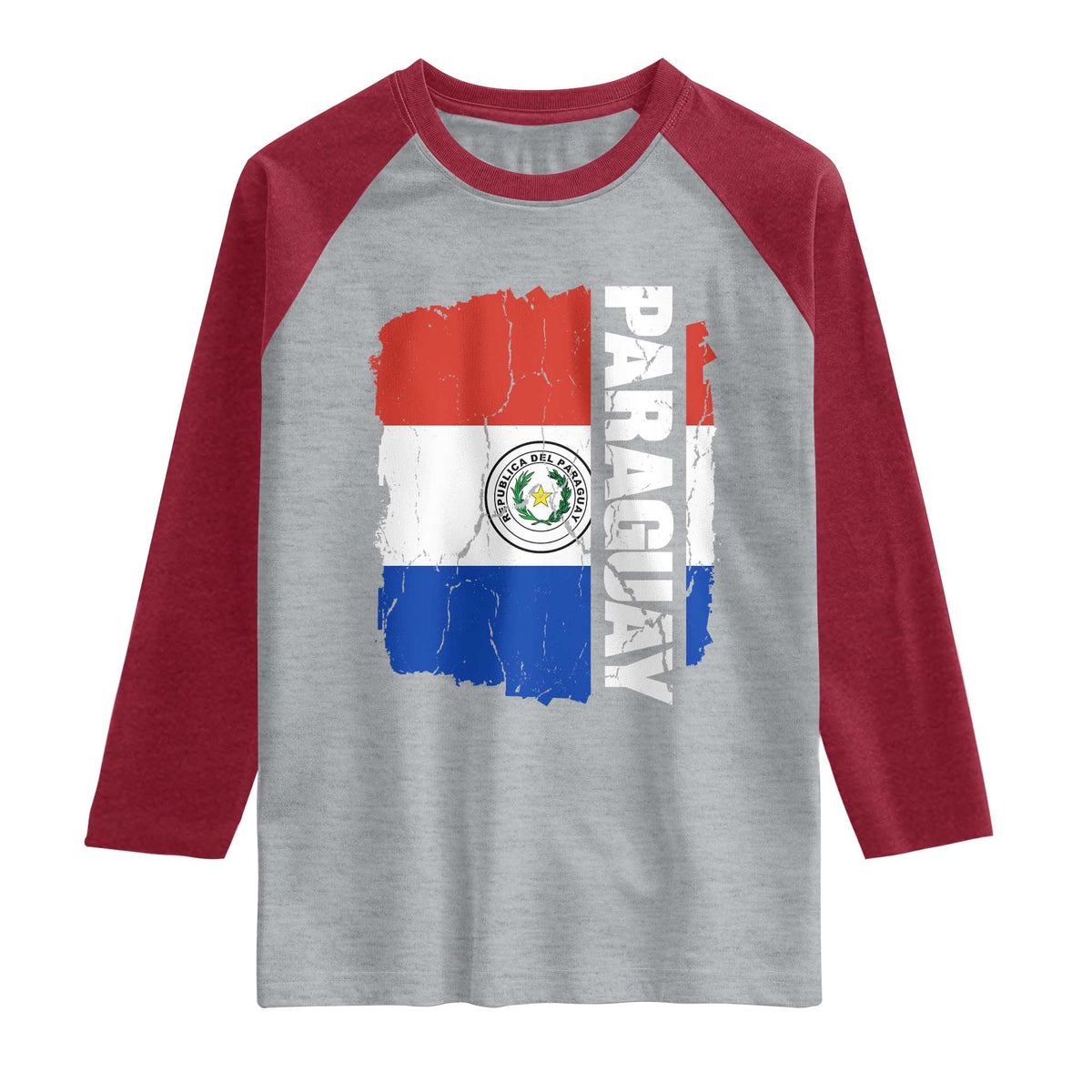 Paraguay Proud Roots Vintage Paraguaya Flag Heritage Pride Raglan Shirt