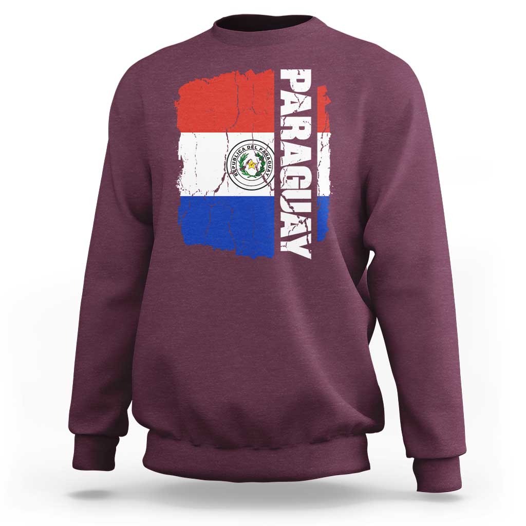 Paraguay Proud Roots Vintage Paraguaya Flag Heritage Pride Sweatshirt