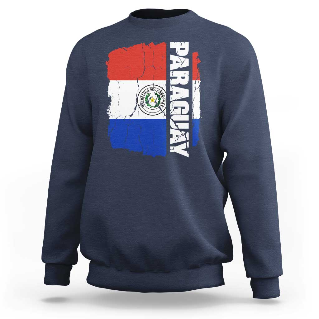 Paraguay Proud Roots Vintage Paraguaya Flag Heritage Pride Sweatshirt