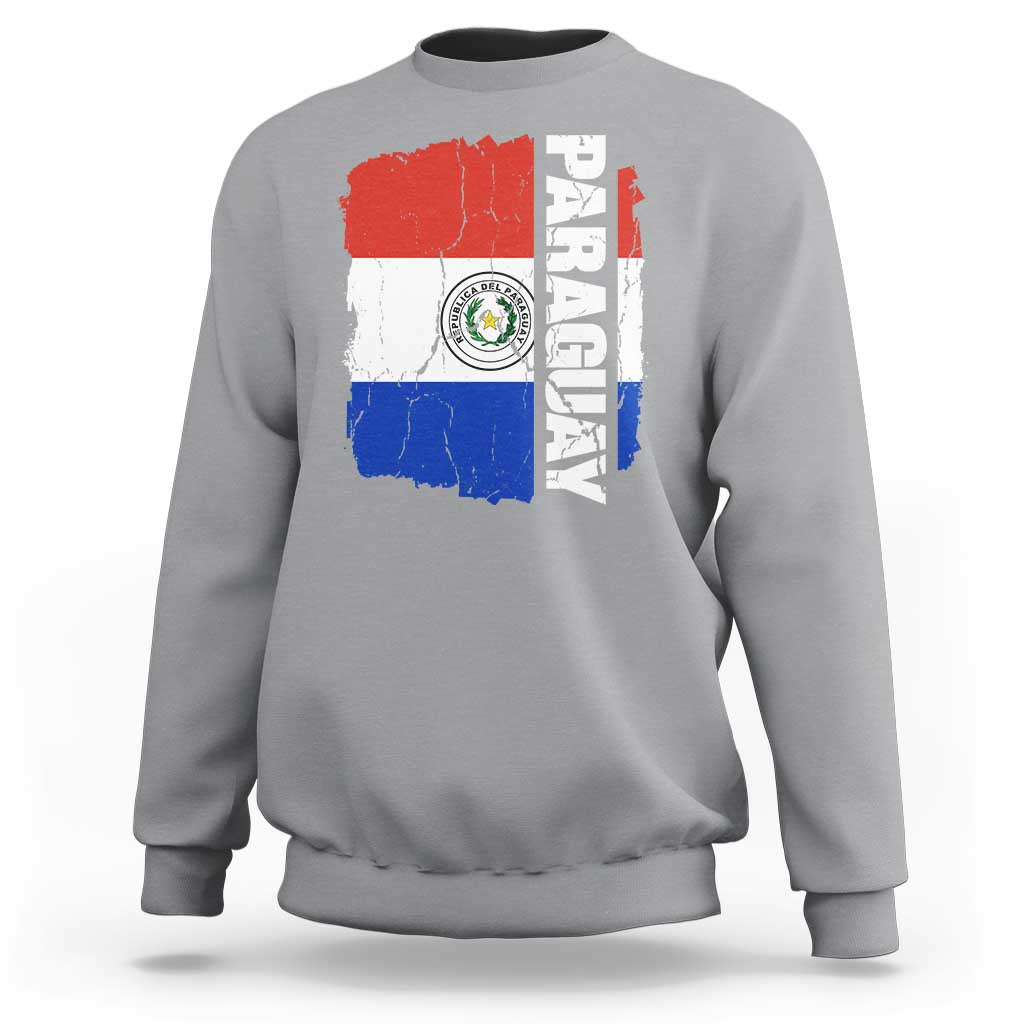Paraguay Proud Roots Vintage Paraguaya Flag Heritage Pride Sweatshirt