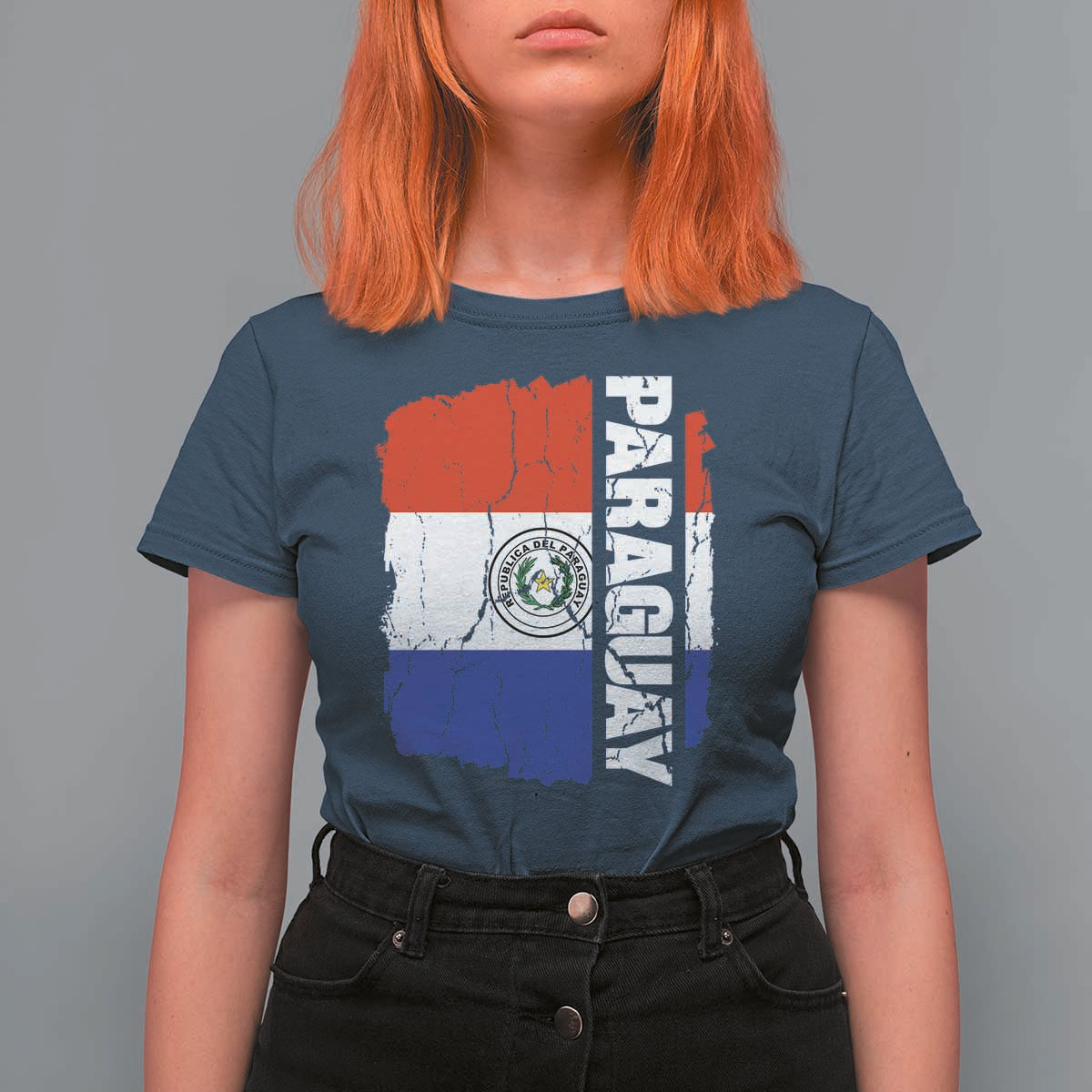 Paraguay Proud Roots Vintage Paraguaya Flag Heritage Pride T Shirt For Women